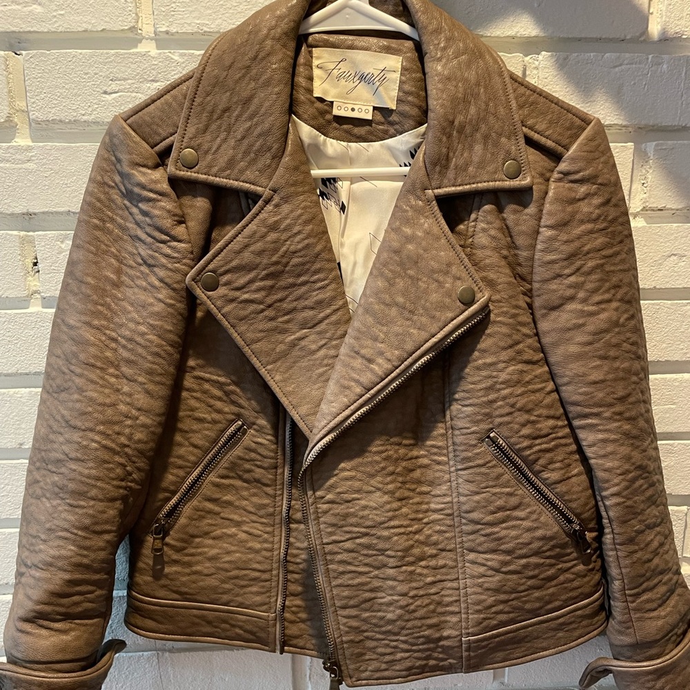 Fauxgerty Brand Original Vegan Leather Jacket